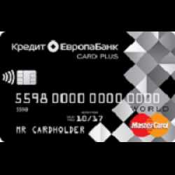 Кредитная карта Кредит Европа Банка Card Credit Plus+ новая волнующая реальность шопинга и развлечений